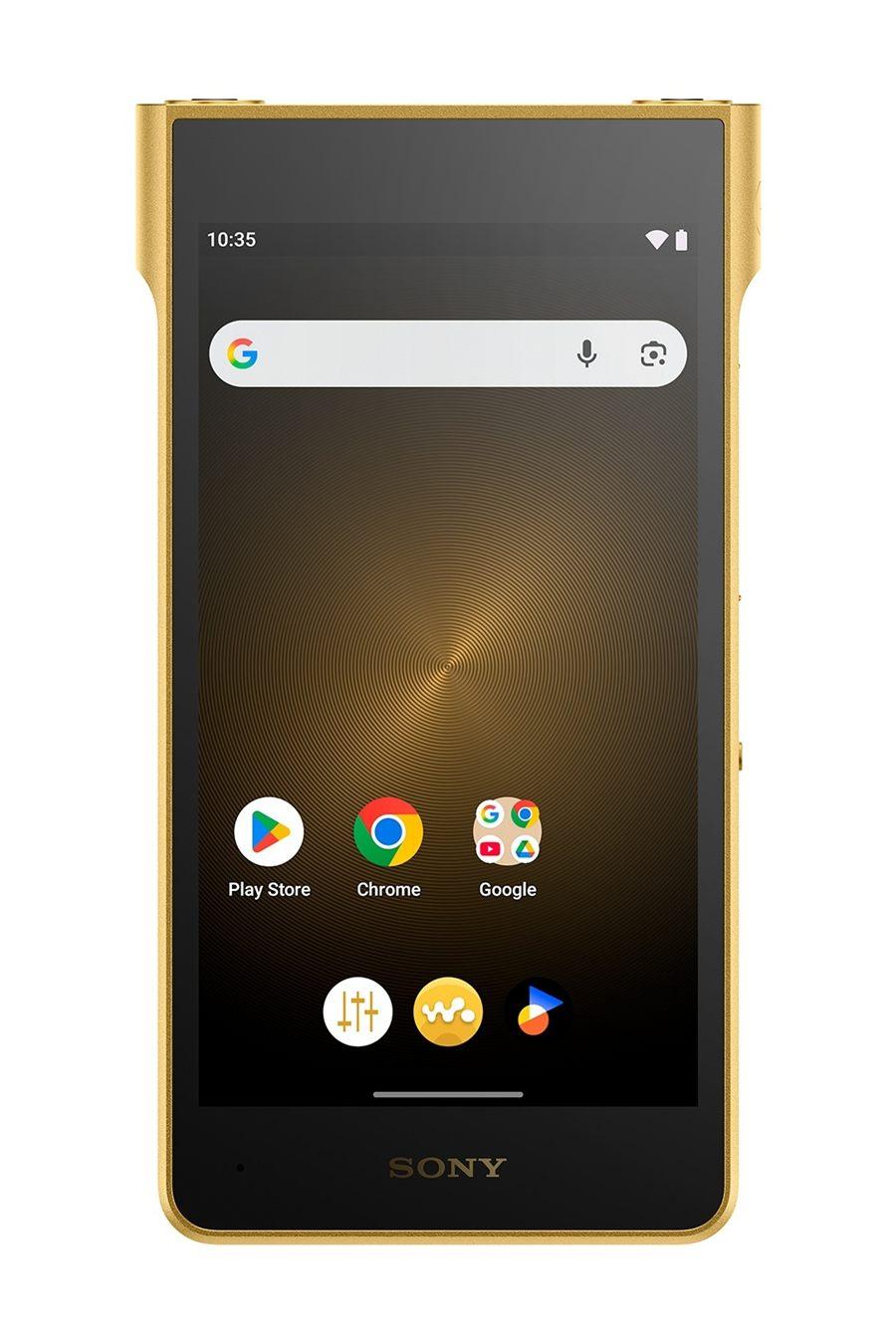 Écran d'accueil Android du Walkman NW-WM1ZM3 et ses applications