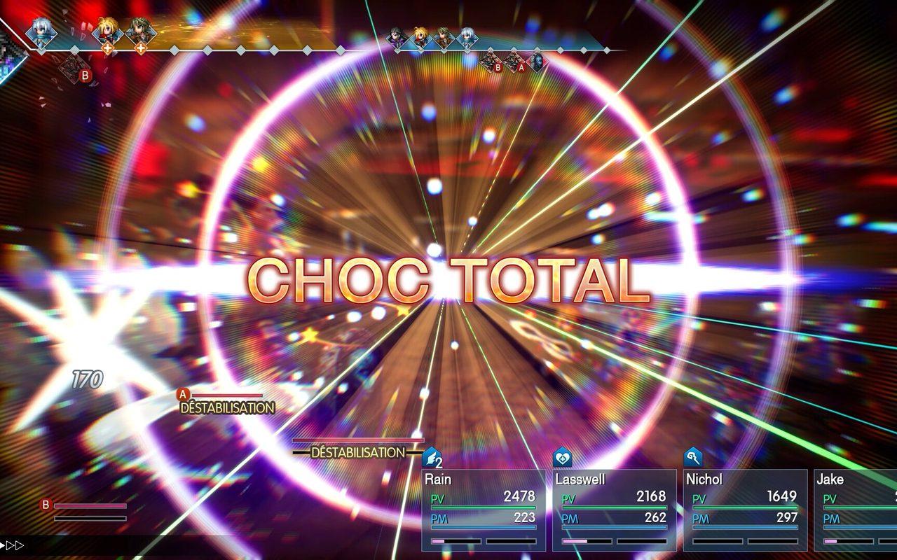 Écran de choc total sur un ennemi déstabilisé dans un combat de Final Fantasy Resonance
