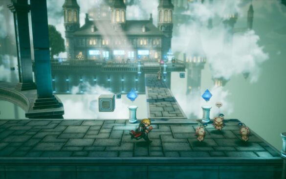test-final-fantasy-resonance-cite-nuages-nomadeurbain Une cité suspendue dans les nuages explorée par le groupe dans Final Fantasy Resonance
