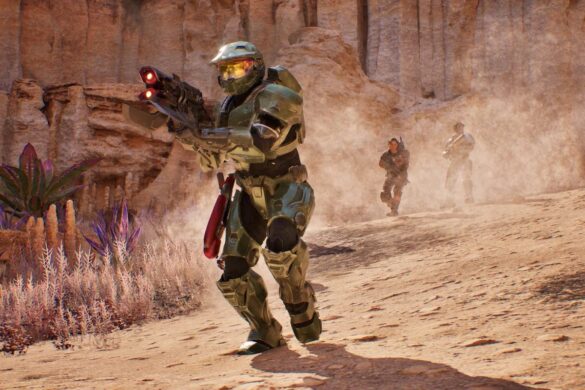 Un pilote au Warthog, un tireur à la tourelle, un troisième qui hurle dans le ravin : la campagne de Halo, jouable à deux en 2001, je la vis à quatre dans Halo: Campaign Evolved