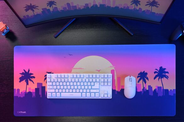 Sur PC, GTA 6 se fera désirer. Pour vous consoler, le Trust Bundle Miami glisse sous votre clavier et votre souris un coucher de soleil digne de Vice City.